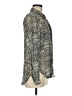 Catch My i 100% Polyester Animal Print Silver Long Sleeve Blouse Size M - photo 4