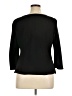 Donna Ricco 100% Polyester Black 3/4 Sleeve Top Size 16 - photo 2