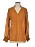 Soft Surroundings 100% Polyester Brown Long Sleeve Blouse Size S - photo 1