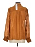 Soft Surroundings 100% Polyester Brown Long Sleeve Blouse Size S - photo 2