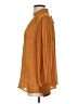 Soft Surroundings 100% Polyester Brown Long Sleeve Blouse Size S - photo 5