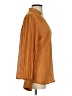 Soft Surroundings 100% Polyester Brown Long Sleeve Blouse Size S - photo 4