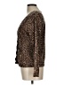 Chaps 100% Cotton Animal Print Brown Cardigan Size L - photo 5