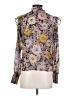 Steve Madden Floral Purple Long Sleeve Blouse Size XS - photo 2