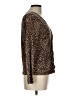 Chaps 100% Cotton Animal Print Brown Cardigan Size L - photo 4