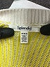 Splendid 100% Cotton Color Block Yellow Pullover Sweater Size M - photo 7