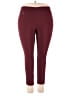 Alfani Solid Burgundy Active Pants Size 18 - photo 1