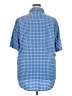 Chaps Checkered-gingham Blue Short Sleeve Button-Down Shirt Size XXL - photo 2