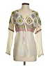 Tolani 100% Cotton Ivory Long Sleeve Blouse Size XS - photo 1