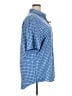 Chaps Checkered-gingham Blue Short Sleeve Button-Down Shirt Size XXL - photo 4