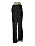 Peruvian Connection 100% Polyester Print Black Casual Pants Size 8 - photo 1