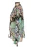 Green Dragon 100% Polyester Paisley Green Long Sleeve Blouse Size L - photo 5