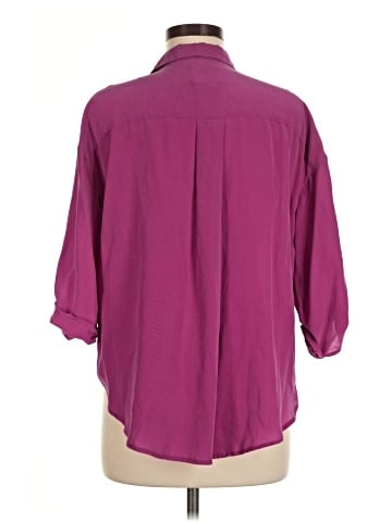 Maeve 3/4 Sleeve Silk Top (view 2)
