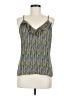 CAbi 100% Polyester Multi Color Green Sleeveless Top Size M - photo 1