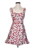 Hutch 100% Polyester Hearts Blue Cocktail Dress Size 2 (petite) - photo 1
