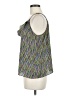 CAbi 100% Polyester Multi Color Green Sleeveless Top Size M - photo 5