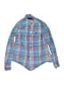 Ralph Lauren Plaid Blue Long Sleeve Button-Down Shirt Size 10 - 12 - photo 1