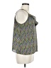 CAbi 100% Polyester Multi Color Green Sleeveless Top Size M - photo 4