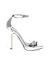 M by Michael Antonio Metallic Silver Sandals Size 5 1/2 - photo 1