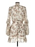 AaKaa 100% Polyester Floral Ivory Cocktail Dress Size M - photo 2