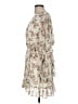 AaKaa 100% Polyester Floral Ivory Cocktail Dress Size M - photo 5