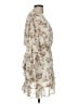 AaKaa 100% Polyester Floral Ivory Cocktail Dress Size M - photo 4