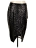 ASOS Curve 100% Nylon Metallic Black Formal Skirt Size 16 - photo 1