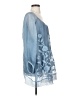 Simply Couture Blue 3/4 Sleeve Blouse Size S - photo 4