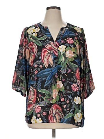 Chelsea & Theodore Short Sleeve Blouse (view 1)