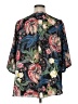 Chelsea & Theodore 100% Polyester Floral Black Short Sleeve Blouse Size XL (estimated) - photo 2