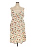 Assorted Brands Floral Ivory Casual Dress Size XXL - photo 1