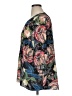 Chelsea & Theodore 100% Polyester Floral Black Short Sleeve Blouse Size XL (estimated) - photo 5