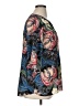 Chelsea & Theodore 100% Polyester Floral Black Short Sleeve Blouse Size XL (estimated) - photo 4