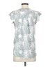 Savanna Jane 100% Rayon Silver Short Sleeve Blouse Size S - photo 2