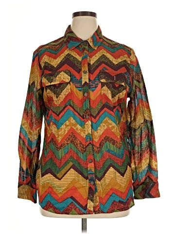 MULTIPLES Long Sleeve Blouse (view 1)