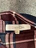 Eden & Olivia Plaid Burgundy Long Sleeve Blouse Size M - photo 7