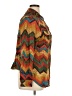 MULTIPLES 100% Cotton Chevron-herringbone Brown Long Sleeve Blouse Size 1X - photo 4