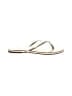 Cushionaire Ivory Gold Flip Flops Size 9 - photo 1