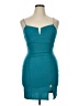Almost Famous Solid Teal Cocktail Dress Size 1X - photo 1