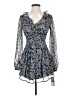City Studio Paisley Blue Cocktail Dress Size XS - photo 1
