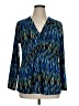 Rafaella Blue Long Sleeve Blouse Size XL - photo 1