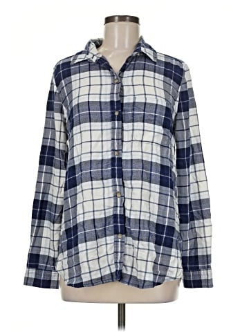 American Eagle Outfitters Long Sleeve Button-Down Shirt (view 1)
