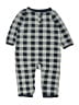 Hb 100% Cotton Checkered-gingham Gray Long Sleeve Outfit 12-18 MO / 18 MO - photo 1
