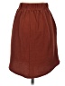 Elegantees Solid Brown Casual Skirt Size XS - photo 2