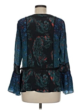 Marchesa Voyage 3/4 Sleeve Silk Top (view 2)