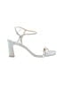 Badgley Mischka Silver Sandals Size 9 - photo 1
