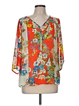 Fig And Flower 3/4 Sleeve Blouse