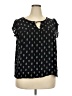 Old Navy 100% Rayon Black Short Sleeve Blouse Size XXL - photo 1