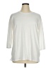 Lands' End 100% Cotton Ivory 3/4 Sleeve Top Size XL - photo 1