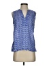 Talbots 100% Cotton Blue Sleeveless Blouse Size S (petite) - photo 1